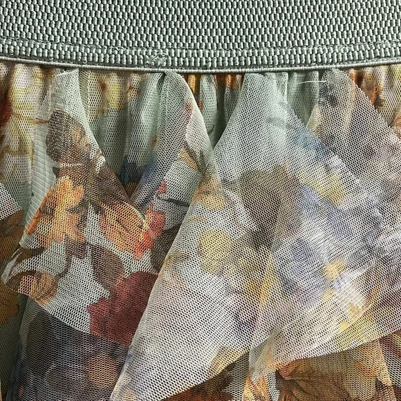 Anthropologie Size Small The Cheri Ruffled Tulle Midi Skirt by Anthropologie - Picture 7 of 8